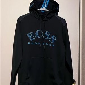 Hugo Boss Sweaters | Hugo Boss Hoodie Sweater | Color: Black/Blue | Size: M | Polingarciaa's Closet
